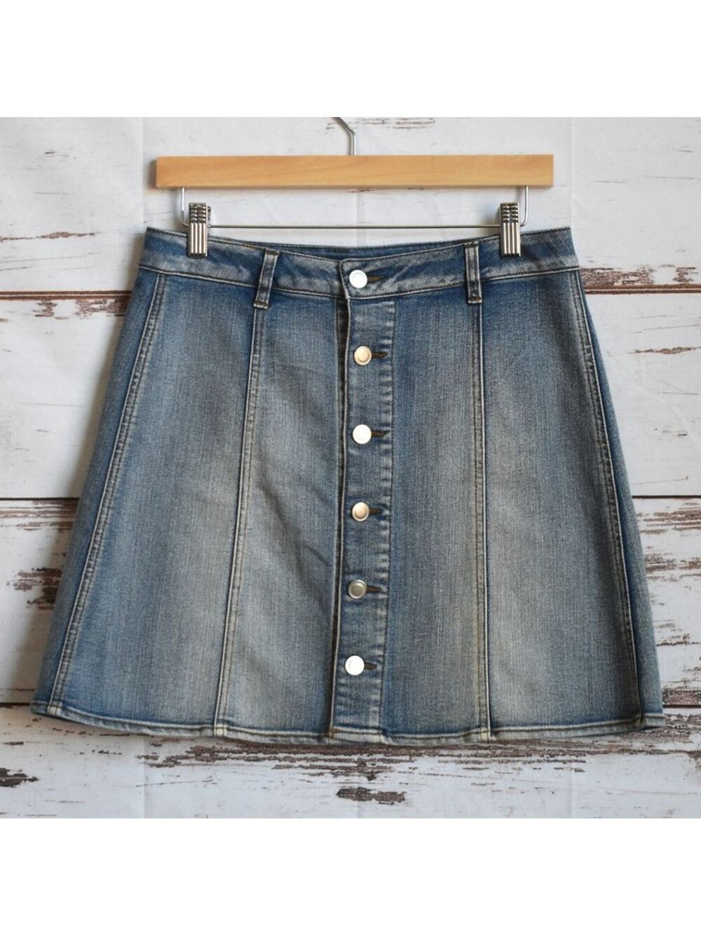 FADED GLORY Mini Denim Skirt Size 6